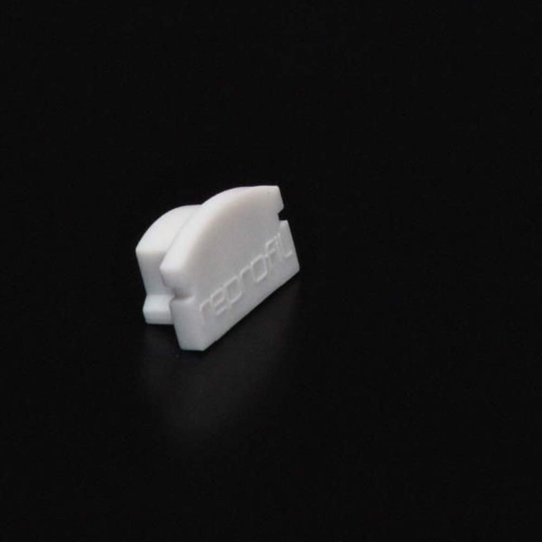 Deko-Light Profil Endkappe, Endkappe F-AU-01-08 Set 2 Stk, Kunststoff, Weiß, Tiefe: 14 mm, Breite: 6 mm, Höhe: