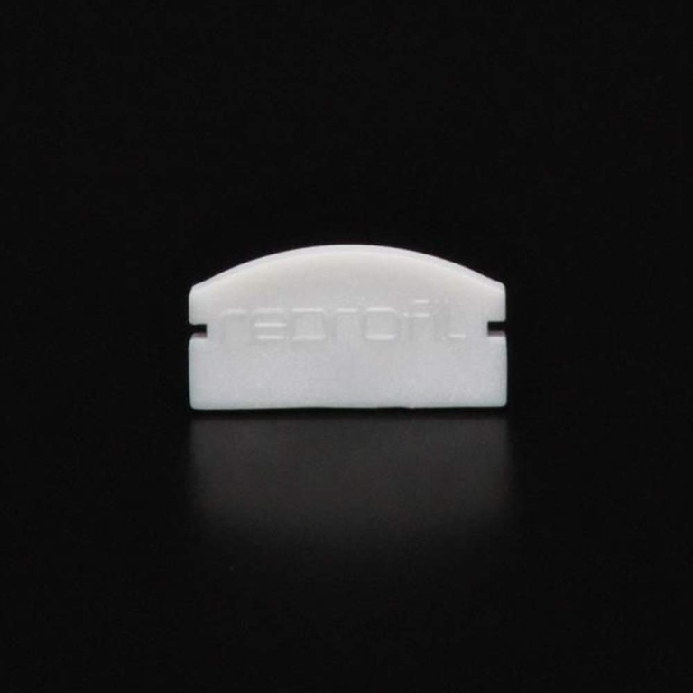 Deko-Light Profil Endkappe, Endkappe F-AU-01-12 Set 2 Stk, Kunststoff, Weiß, Tiefe: 18 mm, Breite: 6 mm, Höhe: