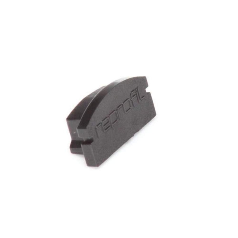 Deko-Light Profil Endkappe, Endkappe F-AU-01-12 Set 2 Stk, Kunststoff, Schwarz, Tiefe: 18 mm, Breite: 6 mm, Höh