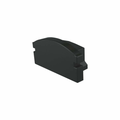 Deko-Light Profil Endkappe, Endkappe F-AU-01-12 Set 2 Stk, Kunststoff, Schwarz, Tiefe: 18 mm, Breite: 6 mm, Höh