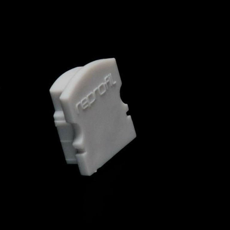 Deko-Light Profil Endkappe, Endkappe F-AU-02-10 Set 2 Stk, Kunststoff, Grau, Tiefe: 16 mm, Breite: 6 mm, Höhe: