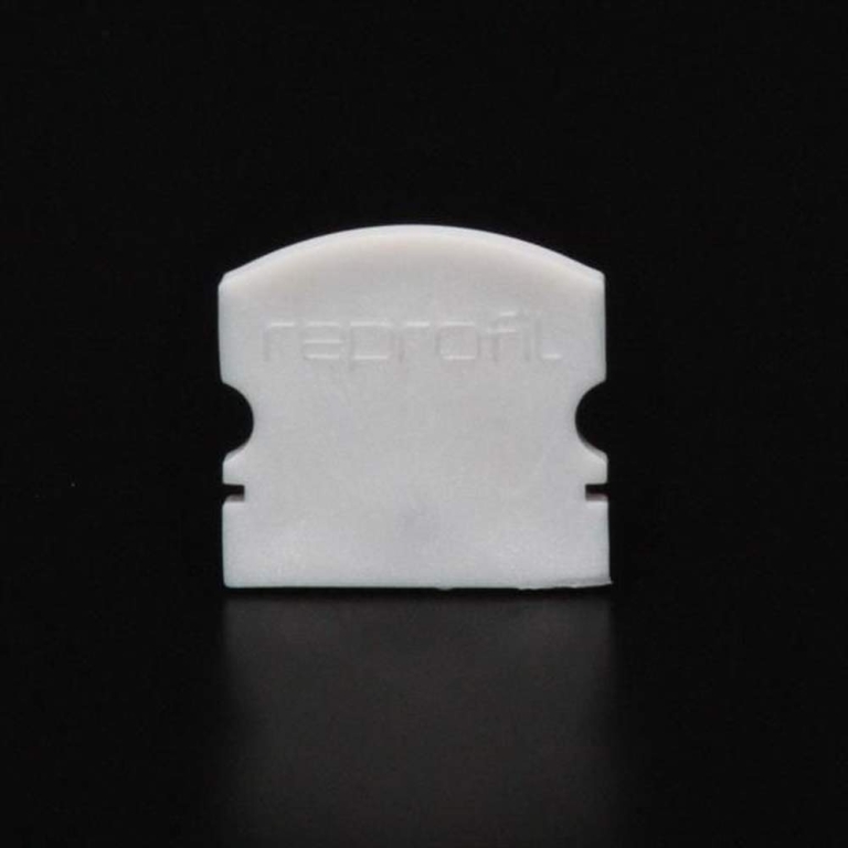 Deko-Light Profil Endkappe, Endkappe F-AU-02-12 Set 2 Stk, Kunststoff, Weiß, Tiefe: 18 mm, Breite: 6 mm, Höhe: