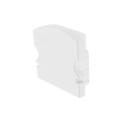 Deko-Light Profil Endkappe, Endkappe F-AU-02-12 Set 2 Stk, Kunststoff, Weiß, Tiefe: 18 mm, Breite: 6 mm, Höhe: