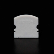 Profil Endkappe, Endkappe F-AU-02-12 Set 2 Stk, Kunststoff, Grau, Tiefe: 18 mm, Breite: 6 mm, Höhe: