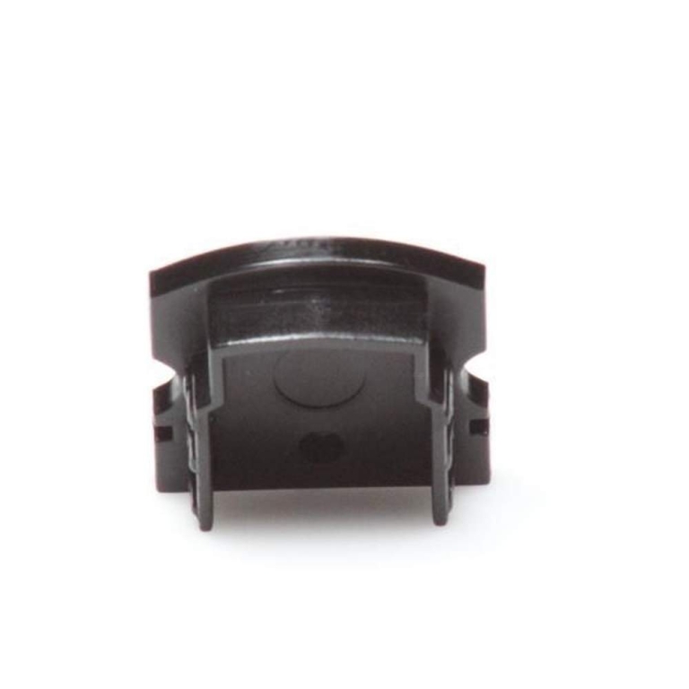 Deko-Light Profil Endkappe, Endkappe F-AU-02-12 Set 2 Stk, Kunststoff, Schwarz, Tiefe: 18 mm, Breite: 6 mm, Höh