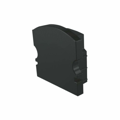 Deko-Light Profil Endkappe, Endkappe F-AU-02-12 Set 2 Stk, Kunststoff, Schwarz, Tiefe: 18 mm, Breite: 6 mm, Höh