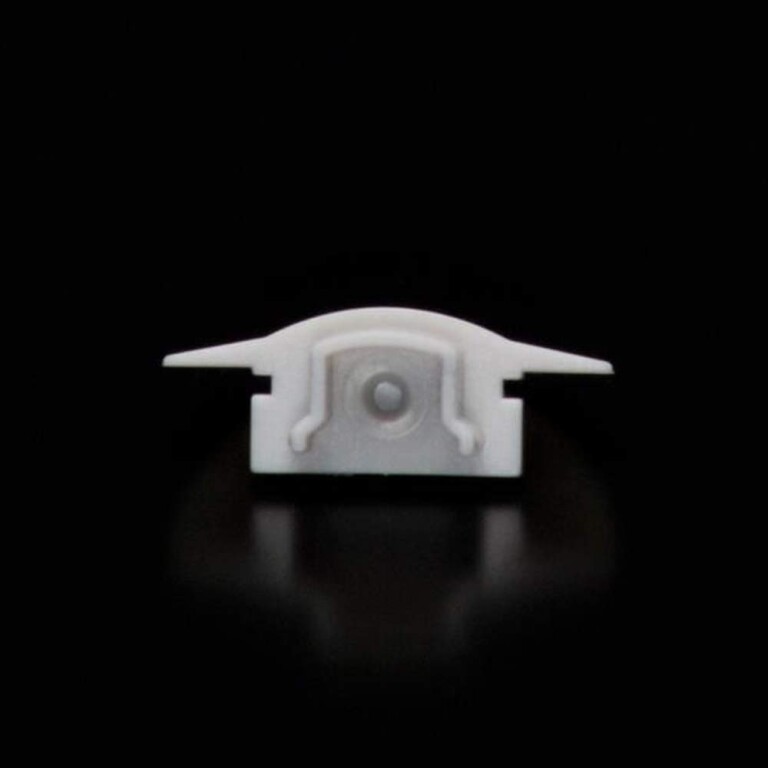 Deko-Light Profil Endkappe, Endkappe F-ET-01-08 Set 2 Stk, Kunststoff, Grau, Tiefe: 23 mm, Breite: 16 mm, Höhe: