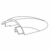 Profil Endkappe, Endkappe F-AM-01-10 Set 2 Stk, Kunststoff, Grau