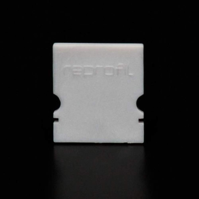 Deko-Light Profil Endkappe, Endkappe H-AU-02-12 Set 2 Stk, Kunststoff, Grau, Tiefe: 18 mm, Breite: 6 mm, Höhe: