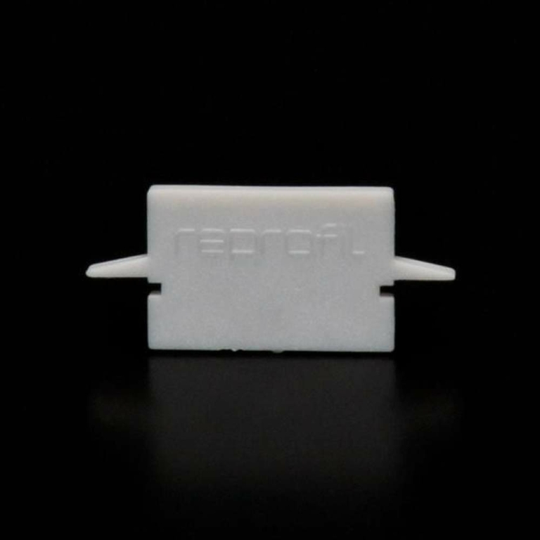 Deko-Light Profil Endkappe, Endkappe H-ET-01-12 Set 2 Stk, Kunststoff, Grau, Tiefe: 27 mm, Breite: 6 mm, Höhe: