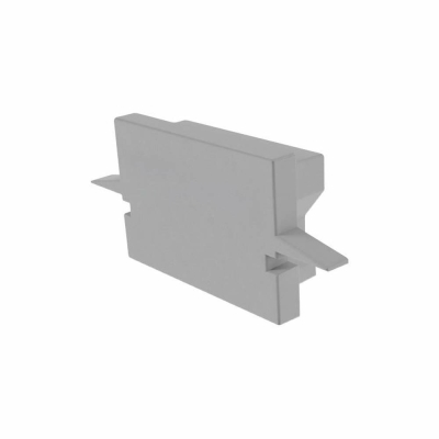 Deko-Light Profil Endkappe, Endkappe H-ET-01-12 Set 2 Stk, Kunststoff, Grau, Tiefe: 27 mm, Breite: 6 mm, Höhe: