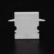 Profil Endkappe, Endkappe H-ET-02-12 Set 2 Stk, Kunststoff, Weiß, Tiefe: 27 mm, Breite: 6 mm, Höhe: