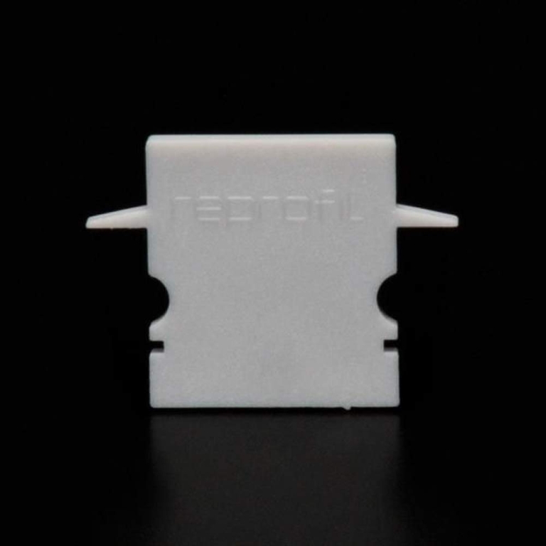 Deko-Light Profil Endkappe, Endkappe H-ET-02-12 Set 2 Stk, Kunststoff, Grau, Tiefe: 27 mm, Breite: 6 mm, Höhe:
