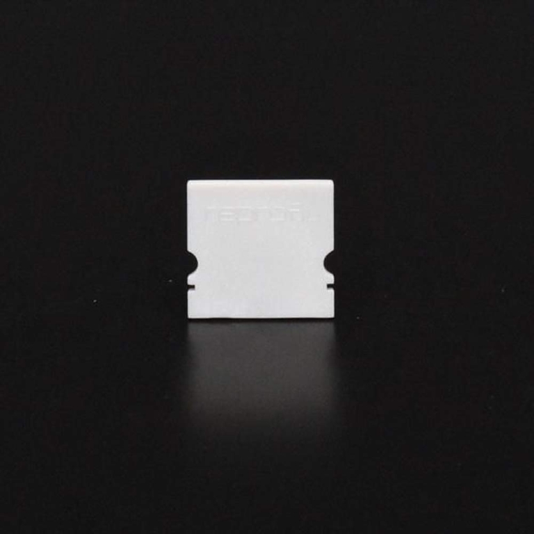 Deko-Light Profil Endkappe, Endkappe H-AU-02-15 Set 2 Stk, Kunststoff, Grau, Tiefe: 21 mm, Breite: 6 mm, Höhe: