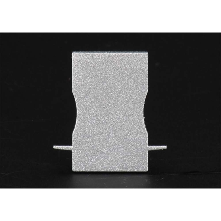 Deko-Light Profil Endkappe, Endkappe H-ET-04-12 Set 2 Stk, Kunststoff, Grau, Tiefe: 27 mm, Breite: 28.6 mm