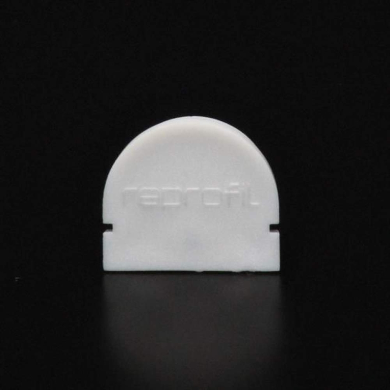 Deko-Light Profil Endkappe, Endkappe R-AU-01-12 Set 2 Stk, Kunststoff, Weiß, Tiefe: 18 mm, Breite: 6 mm, Höhe: