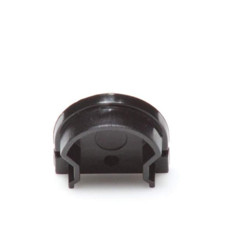 Deko-Light Profil Endkappe, Endkappe R-AU-01-12 Set 2 Stk, Kunststoff, Schwarz, Tiefe: 18 mm, Breite: 6 mm, Höh