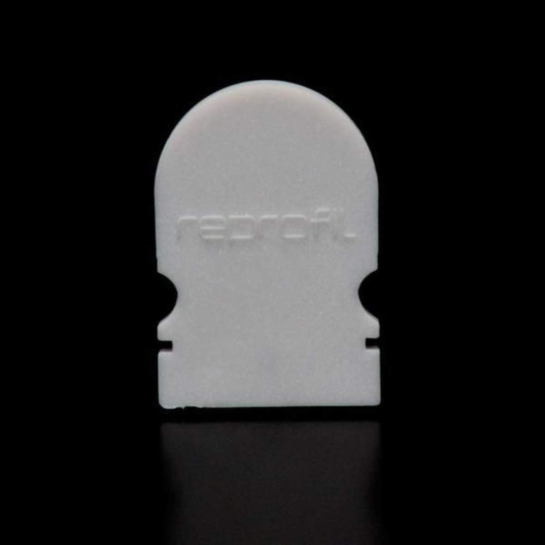 Deko-Light Profil Endkappe, Endkappe R-AU-02-10 Set 2 Stk, Kunststoff, Grau, Tiefe: 16 mm, Breite: 6 mm, Höhe: