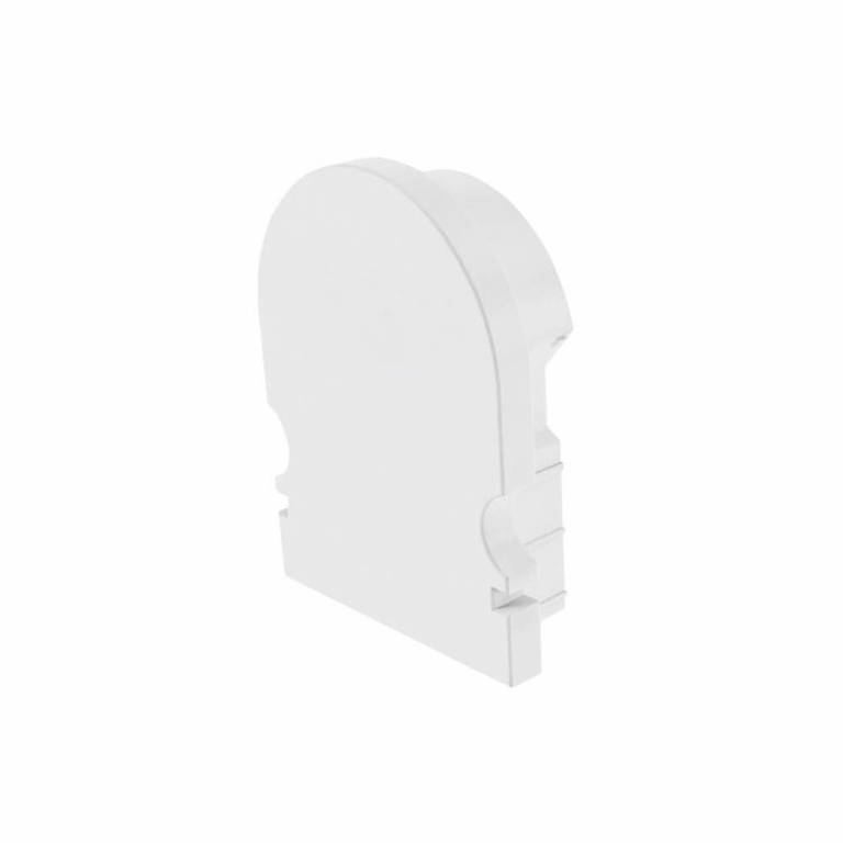 Deko-Light Profil Endkappe, Endkappe R-AU-02-12 Set 2 Stk, Kunststoff, Weiß, Tiefe: 18 mm, Breite: 6 mm, Höhe: