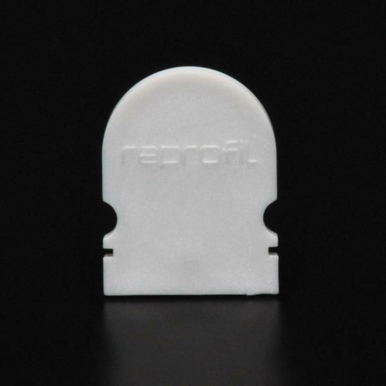 Deko-Light Profil Endkappe, Endkappe R-AU-02-12 Set 2 Stk, Kunststoff, Weiß, Tiefe: 18 mm, Breite: 6 mm, Höhe: