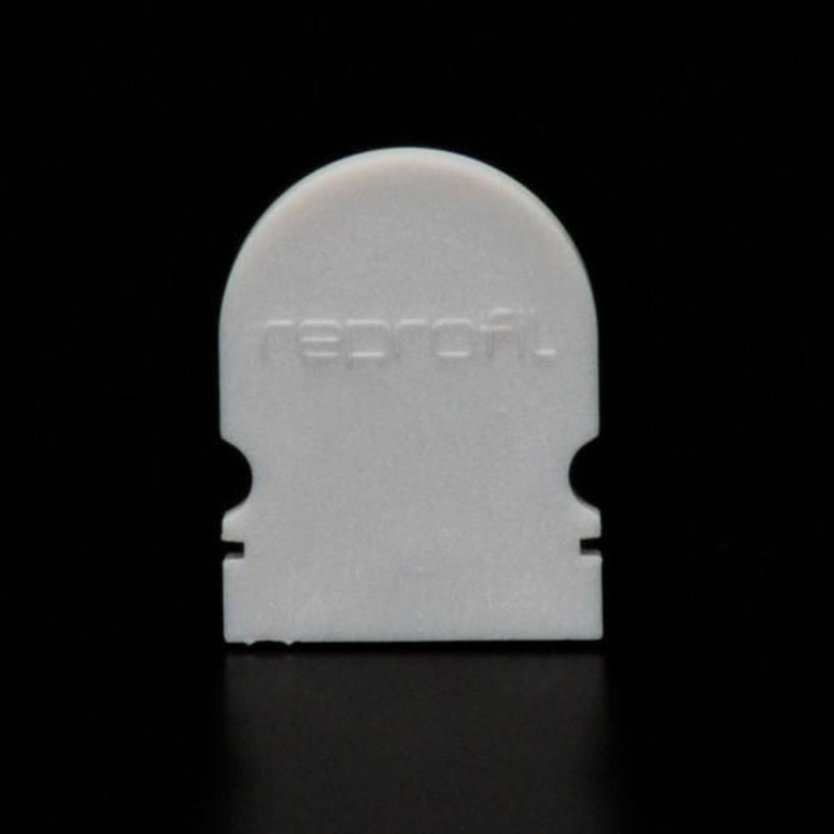 Deko-Light Profil Endkappe, Endkappe R-AU-02-12 Set 2 Stk, Kunststoff, Grau, Tiefe: 18 mm, Breite: 6 mm, Höhe:
