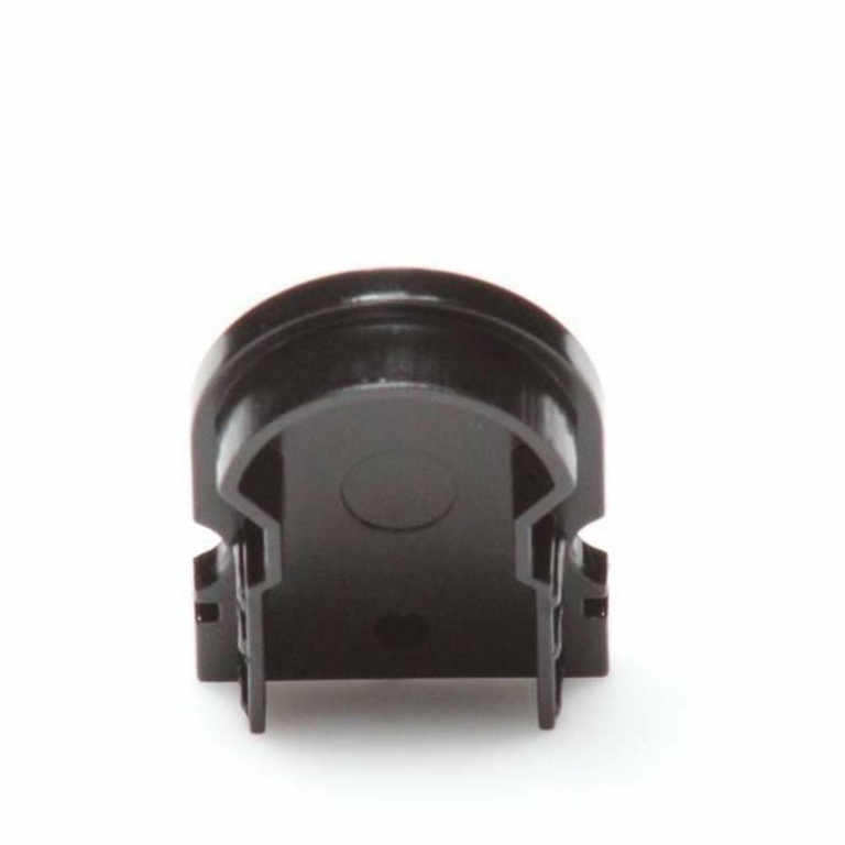 Deko-Light Profil Endkappe, Endkappe R-AU-02-12 Set 2 Stk, Kunststoff, Schwarz, Tiefe: 18 mm, Breite: 6 mm, Höh