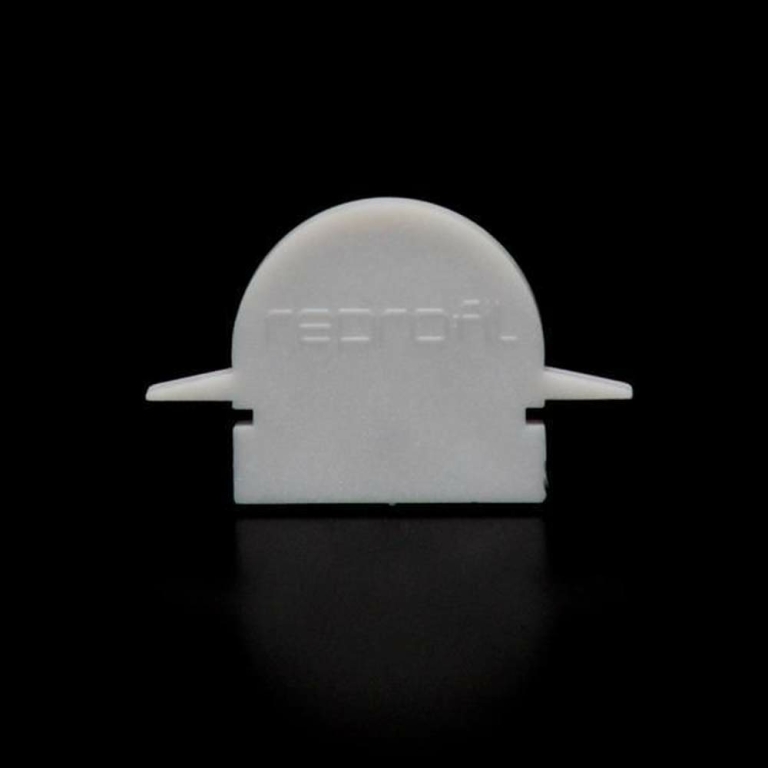 Deko-Light Profil Endkappe, Endkappe R-ET-01-10 Set 2 Stk, Kunststoff, Grau, Tiefe: 25 mm, Breite: 6 mm, Höhe: