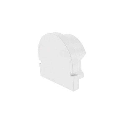 Deko-Light Profil Endkappe, Endkappe R-AU-01-08 Set 2 Stk, Kunststoff, Weiß, Tiefe: 14 mm, Breite: 6 mm, Höhe: