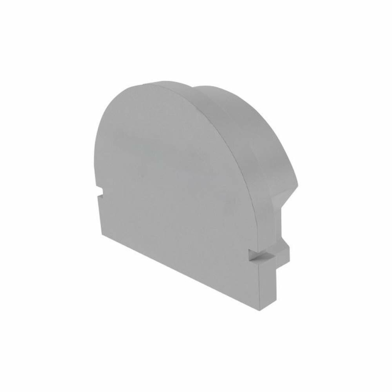 Deko-Light Profil Endkappe, Endkappe R-AU-01-15 Set 2 Stk, Kunststoff, Grau, Tiefe: 21 mm, Breite: 6 mm, Höhe: