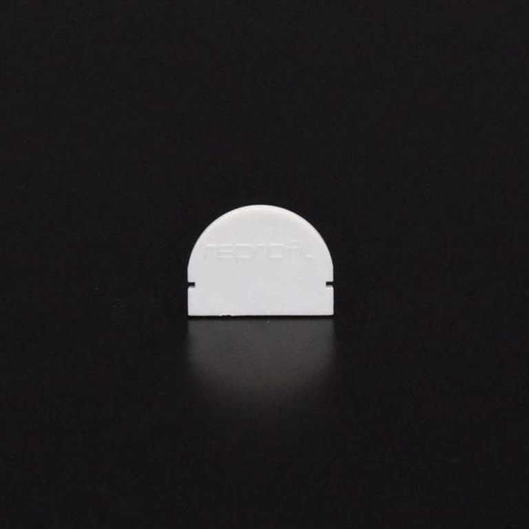 Deko-Light Profil Endkappe, Endkappe R-AU-01-15 Set 2 Stk, Kunststoff, Grau, Tiefe: 21 mm, Breite: 6 mm, Höhe: