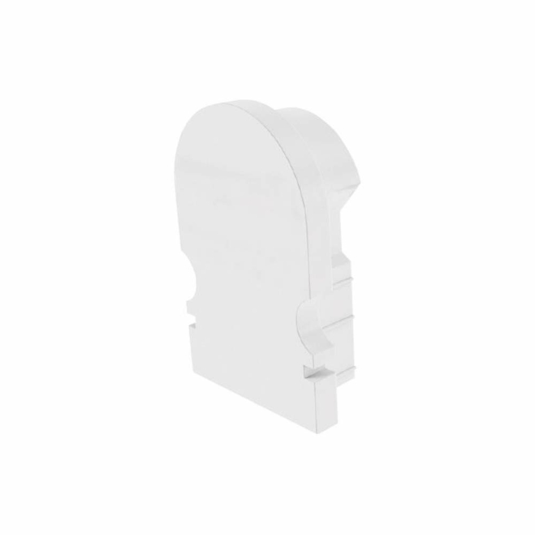 Deko-Light Profil Endkappe, Endkappe R-AU-02-08 Set 2 Stk, Kunststoff, Weiß, Tiefe: 14 mm, Breite: 6 mm, Höhe: