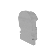 Profil Endkappe, Endkappe R-AU-02-08 Set 2 Stk, Kunststoff, Grau, Tiefe: 14 mm, Breite: 6 mm, Höhe: