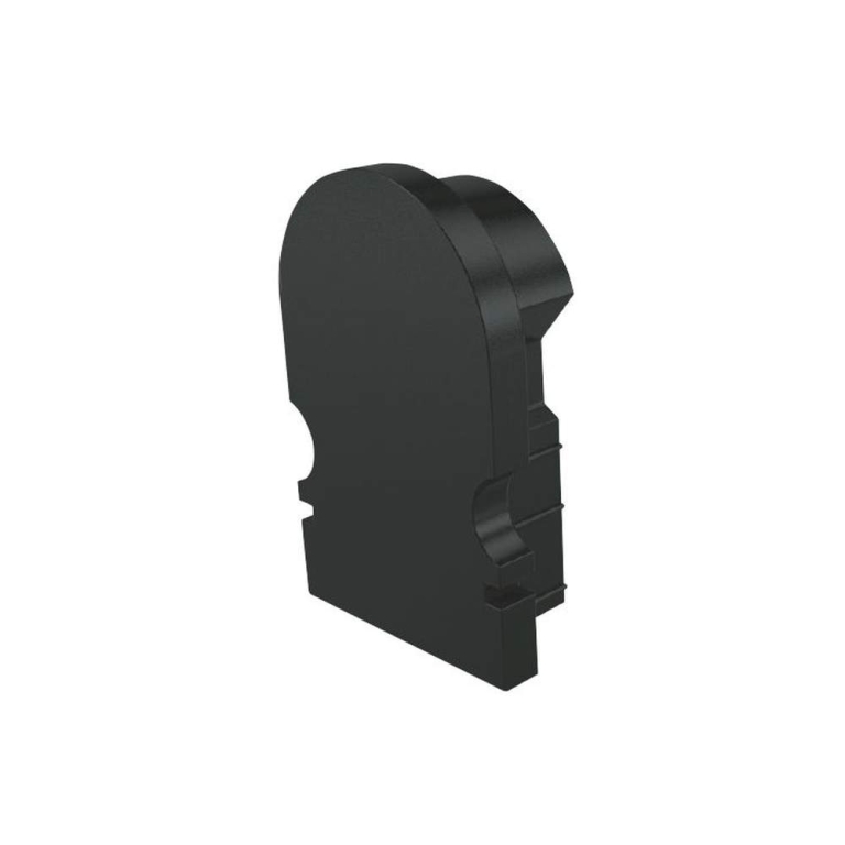 Deko-Light Profil Endkappe, Endkappe R-AU-02-08 Set 2 Stk, Kunststoff, Schwarz, Tiefe: 14 mm, Breite: 6 mm, Höh