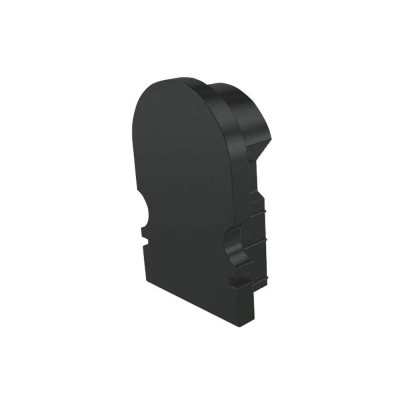 Deko-Light Profil Endkappe, Endkappe R-AU-02-08 Set 2 Stk, Kunststoff, Schwarz, Tiefe: 14 mm, Breite: 6 mm, Höh