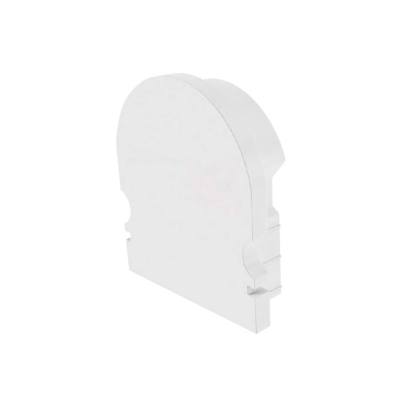 Deko-Light Profil Endkappe, Endkappe R-AU-02-15 Set 2 Stk, Kunststoff, Weiß, Tiefe: 21 mm, Breite: 6 mm, Höhe: