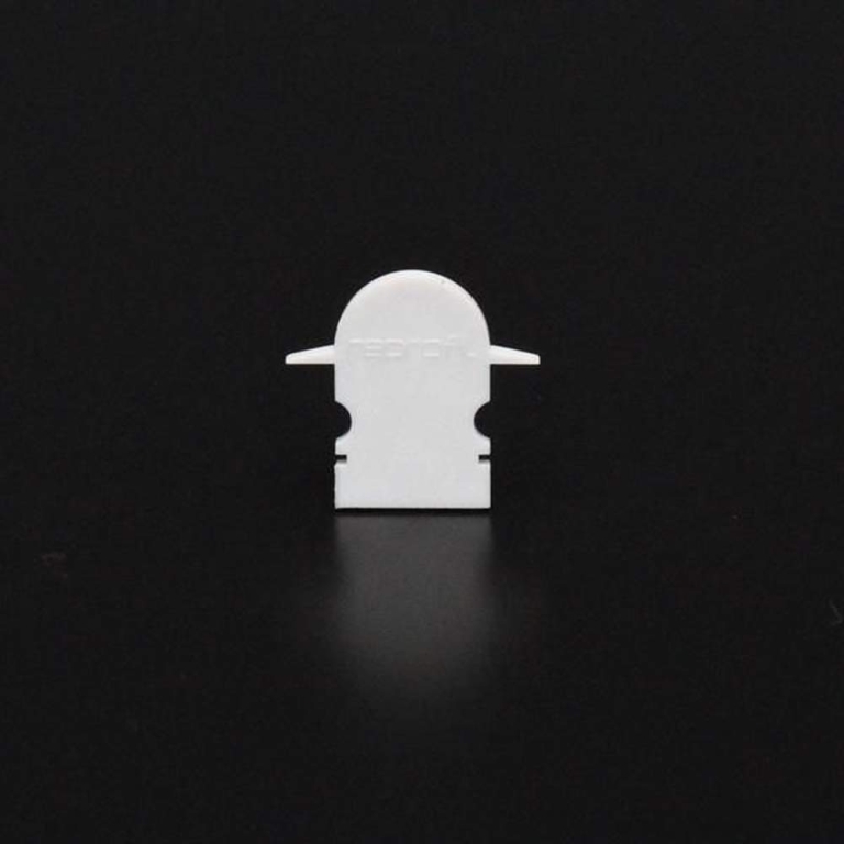 Deko-Light Profil Endkappe, Endkappe R-ET-02-08 Set 2 Stk, Kunststoff, Grau, Tiefe: 23 mm, Breite: 6 mm, Höhe: