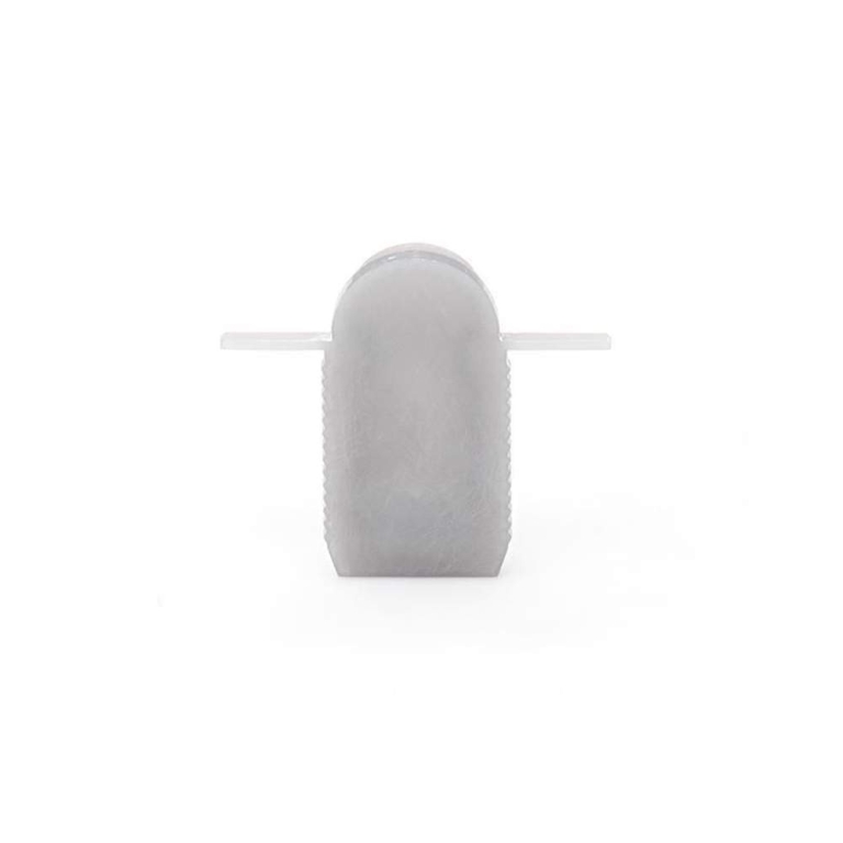 Deko-Light Profil Endkappe, Endkappe R-ET-03-10 Set 2 Stk, Kunststoff, Grau, Tiefe: 37.5 mm, Breite: 25.5 mm