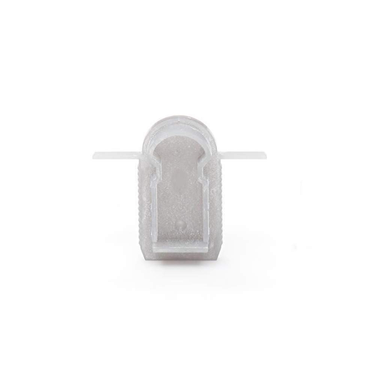 Deko-Light Profil Endkappe, Endkappe R-ET-03-10 Set 2 Stk, Kunststoff, Grau, Tiefe: 37.5 mm, Breite: 25.5 mm