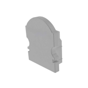 Profil Endkappe, Endkappe L-AU-02-10 Set 2 Stk, Kunststoff, Grau, Tiefe: 16 mm, Breite: 6 mm, Höhe: