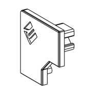 Profil Endkappe, Endkappe E-EV-02-08 Set 2 Stk, Kunststoff, Grau