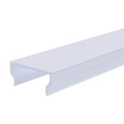 Deko-Light, Profil Abdeckung, Abdeckung H-01-15, Kunststoff, Satiniert 40% Transmission, Tiefe: 2000
