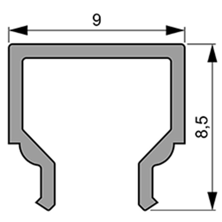 Deko-Light Deko-Light, Profil Abdeckung, Abdeckung H-01-05, Kunststoff, Satiniert 40% Transmission, Tiefe: 2000
