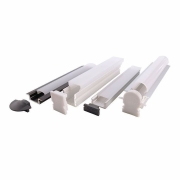 Deko-Light, Profil Abdeckung, Abdeckung R-01-05, Kunststoff, Satiniert 40% Transmission, Tiefe: 2000