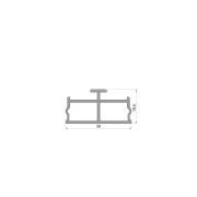 Deko-Light, Profil Abdeckung, Abdeckung Dummy, Kunststoff, Rot, Tiefe: 3000 mm