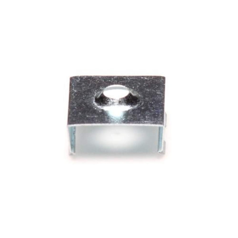 Deko-Light Profil Halteklammer, 2er Set Halteklammern für AU-12, Metall, Tiefe: 20 mm, Breite: 18.7 mm, Höhe: 7
