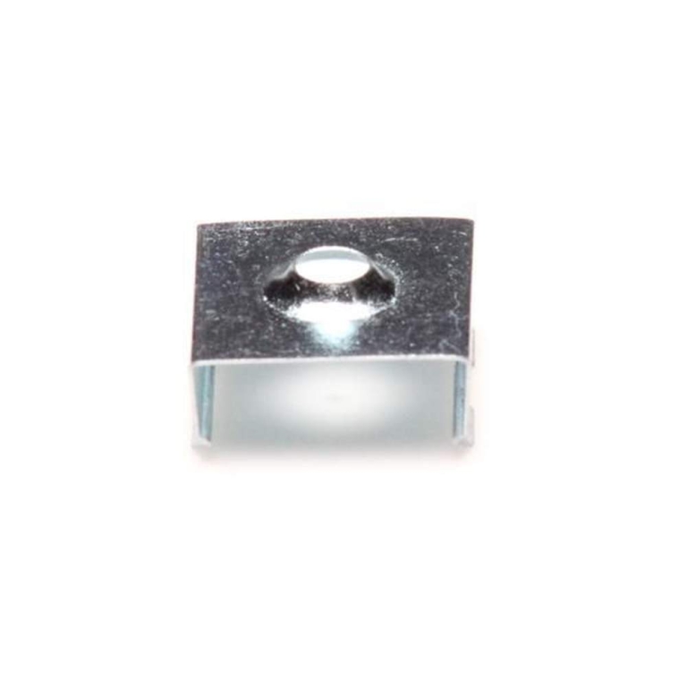 Deko-Light Profil Halteklammer, 2er Set Halteklammern für AU-12, Metall, Tiefe: 20 mm, Breite: 18.7 mm, Höhe: 7