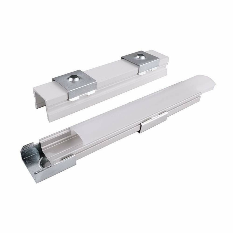 Deko-Light Profil Halteklammer, 2er Set Halteklammern für AU-15, Metall, Tiefe: 20 mm, Breite: 21.7 mm, Höhe: 7
