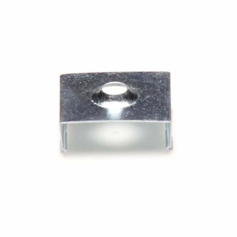 Deko-Light Profil Halteklammer, 2er Set Halteklammern für AU-15, Metall, Tiefe: 20 mm, Breite: 21.7 mm, Höhe: 7