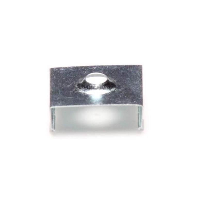 Deko-Light Profil Halteklammer, 2er Set Halteklammern für AU-20, Metall, Tiefe: 30 mm, Breite: 27.2 mm, Höhe: 7