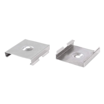 Deko-Light Profil Halteklammer, 2er Set Halteklammern für AU-20, Metall, Tiefe: 30 mm, Breite: 27.2 mm, Höhe: 7